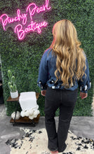 Load image into Gallery viewer, Vintage Blue and Leopard Sweater