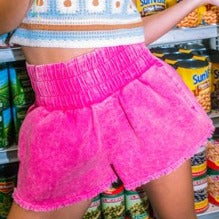 Barbie Pink Twill Mini Shorts
