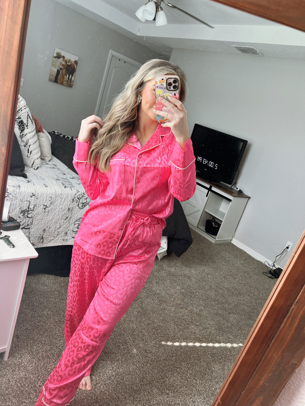 Hot Pink Cheetah Pajamas