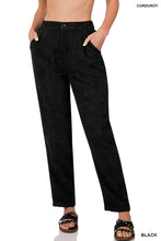 Load image into Gallery viewer, Black Corduroy Pants
