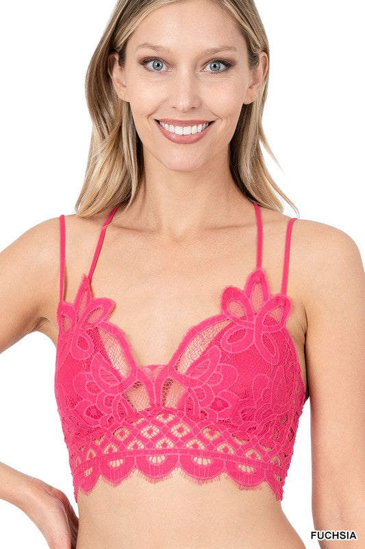 Fuchsia Crochet Bralette