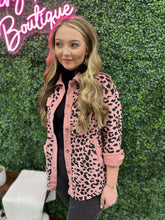 Load image into Gallery viewer, Pink Cheetah Open Jacket
