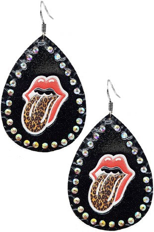 Rolling Stones Earrings